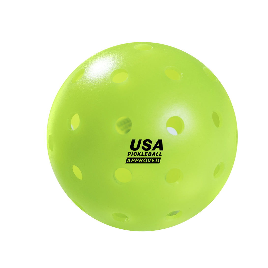 WOWLLY Pickleball Outdoor Balls - Green, 40 holes, USA approved, durable, designed for optimal outdoor play