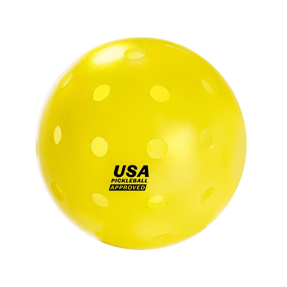WOWLLY Pickleball Outdoor Balls - Yellow, 40 holes, USA approved, durable, designed for optimal outdoor play
